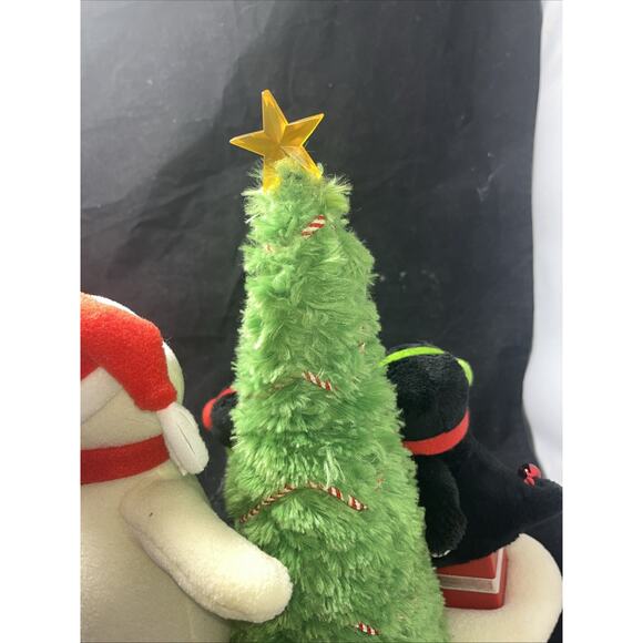 2006 Hallmark Jingle Pals Merry Trio Snowman Penguins Tree Music Light Christmas - Picture 8 of 11
